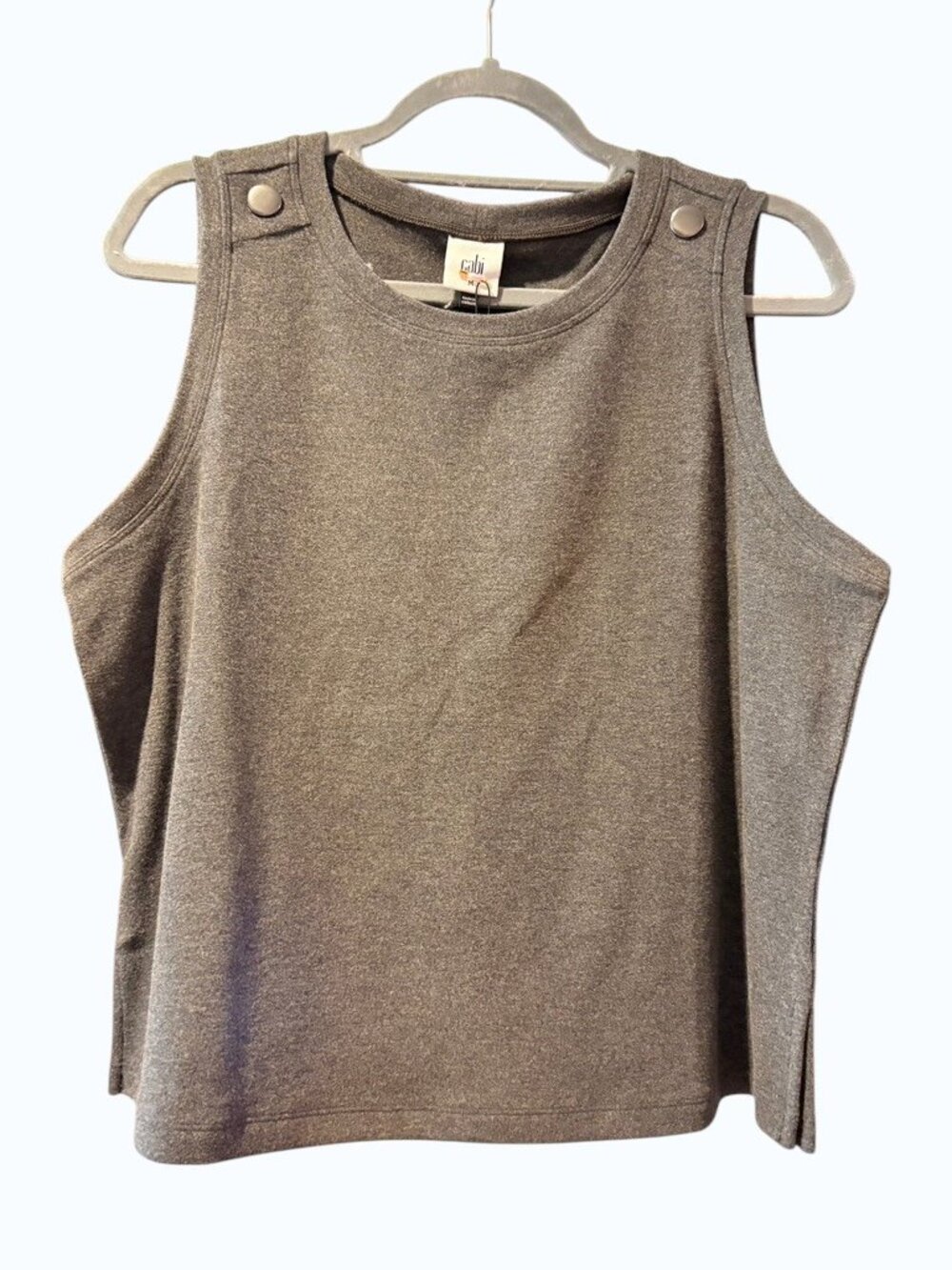 CAbi Snap Top | Charcoal | Style 4958 | Size M | NWT